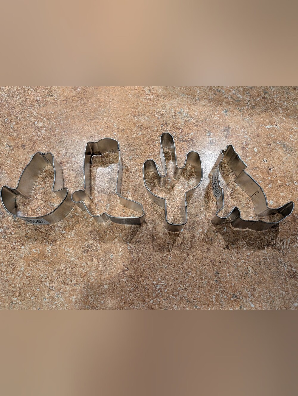 Western Themed Cookie Cutters - Cowboy Boot, Cactus, Wolf